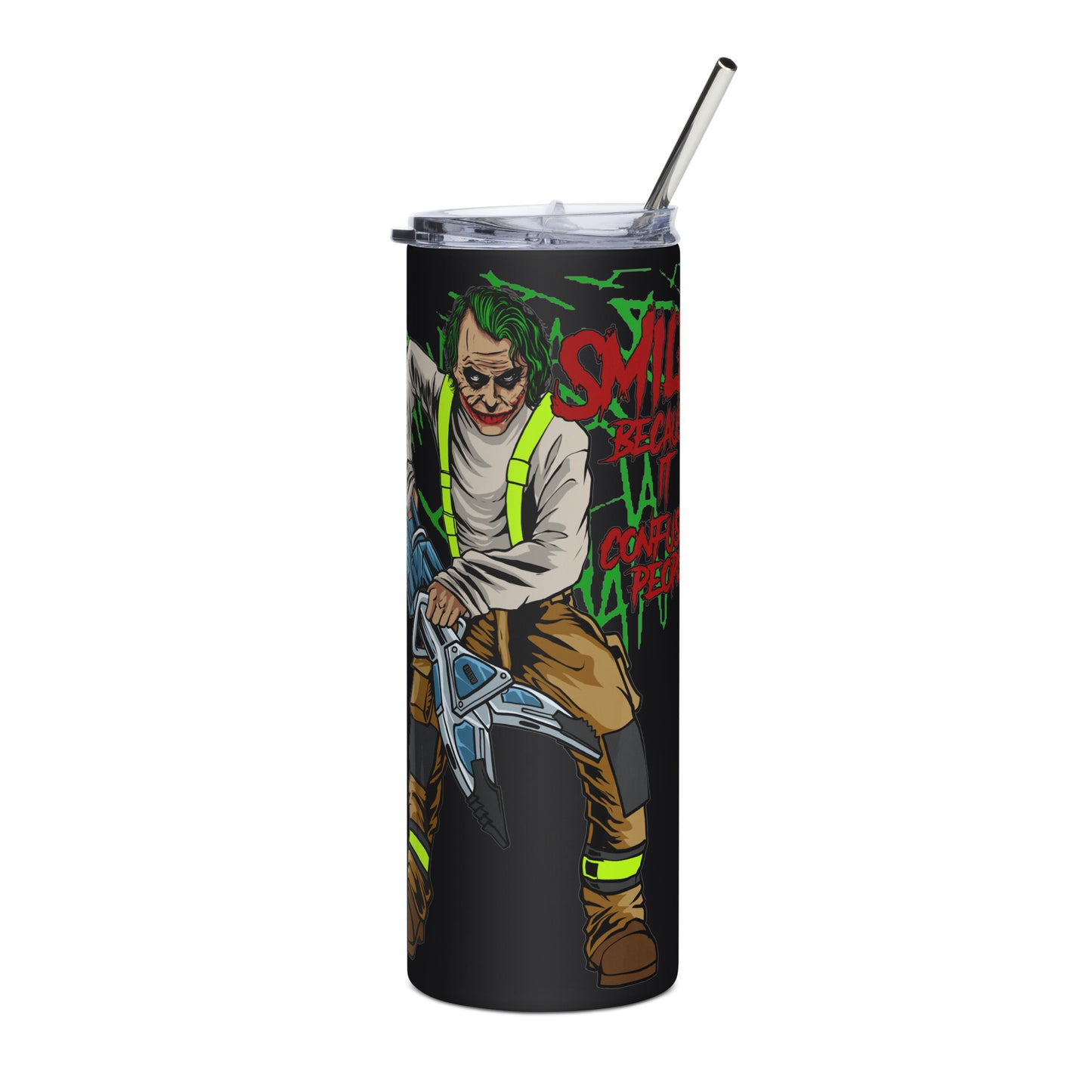 Joker Firefighter tumbler 20oz