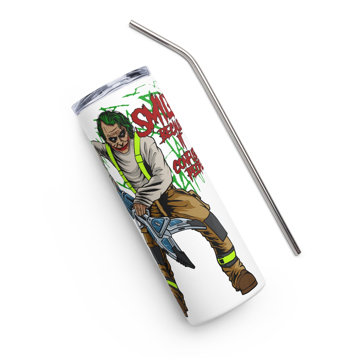 Joker Firefighter tumbler 20oz