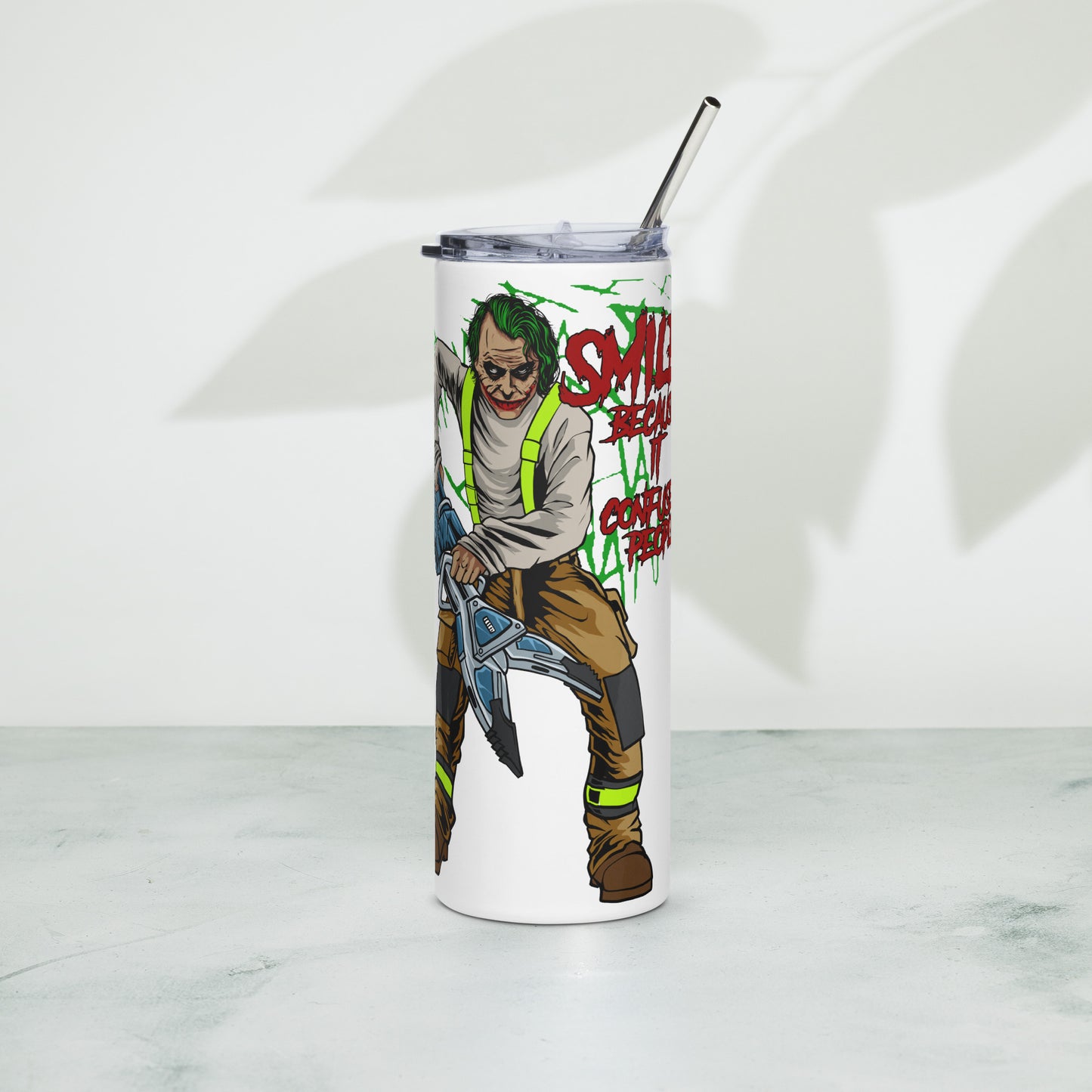 Joker Firefighter tumbler 20oz