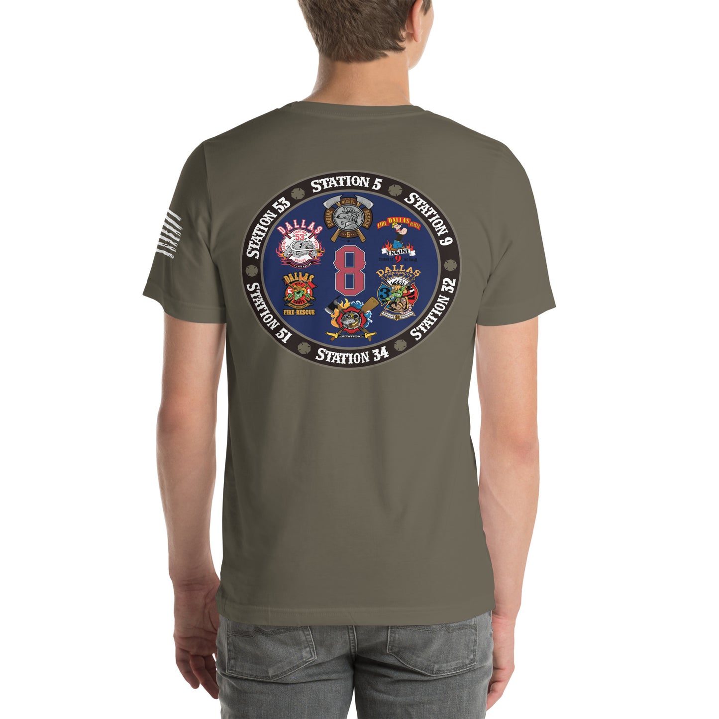 Dallas Fire Rescue Battalion Chief 8 T-Shirt, Premium Material (Bella Canvas)