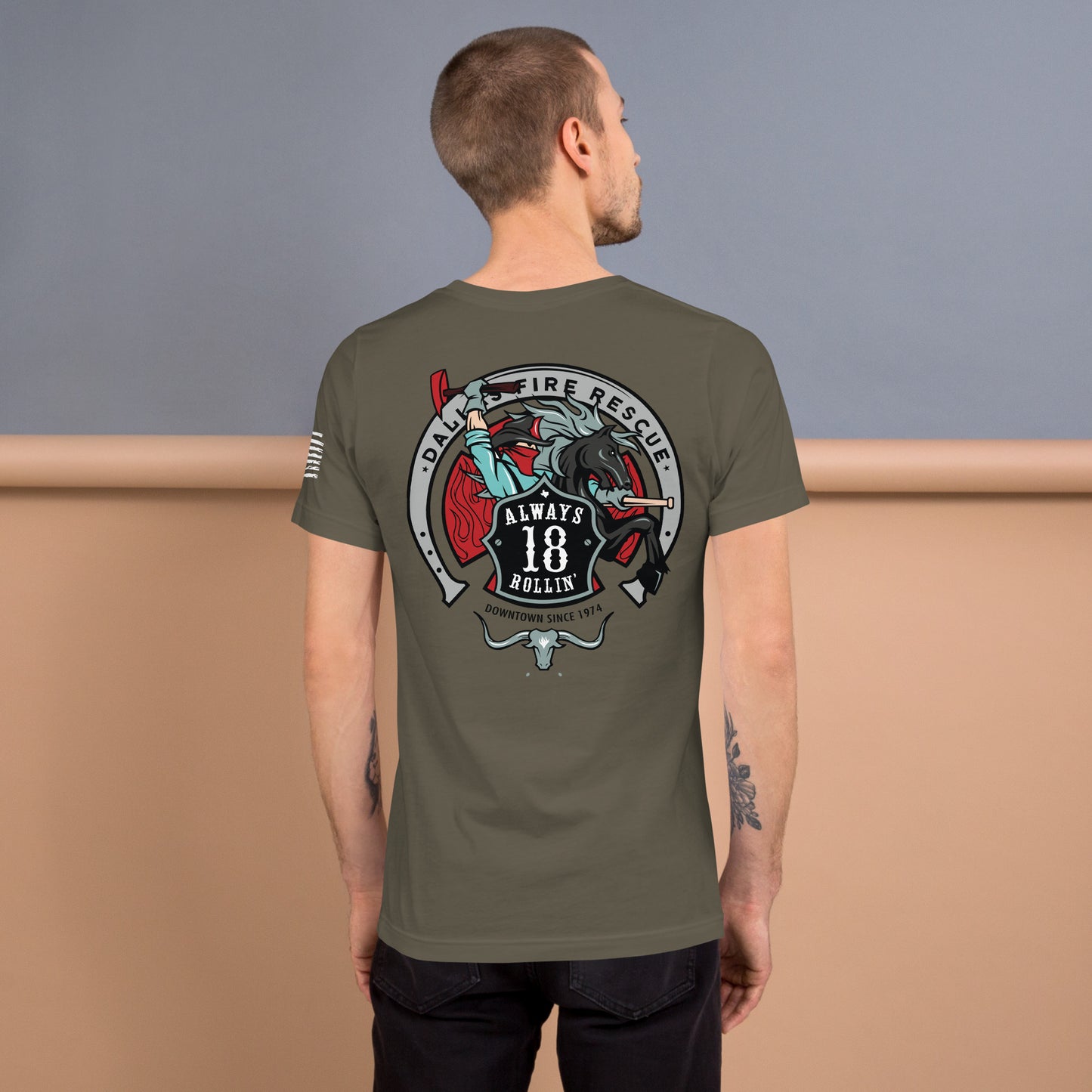 Dallas Fire Rescue Station 18 T-Shirt, Premium Material (Bella Canvas)