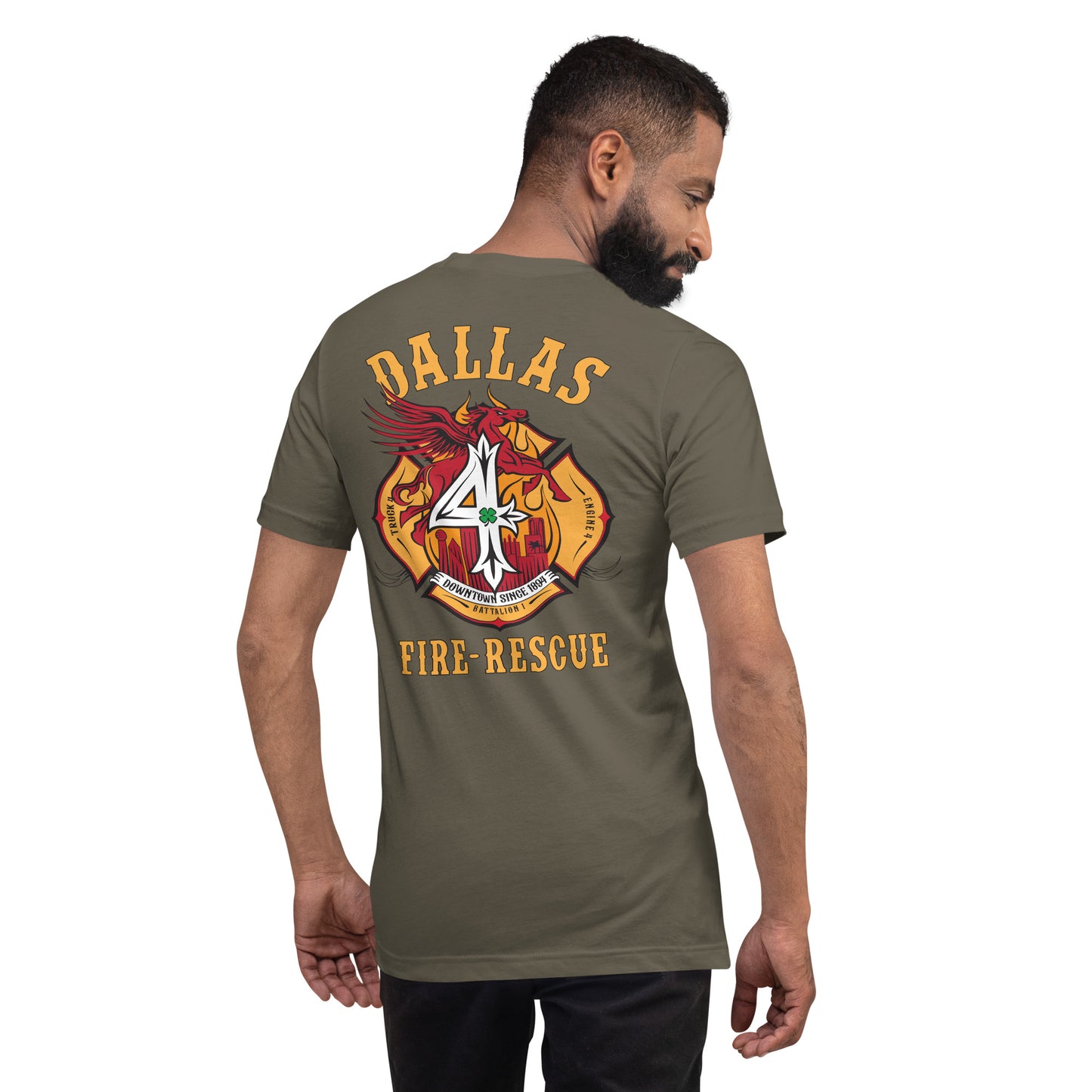 Dallas Fire Rescue Station 4 T-Shirt, Premium Material (Bella Canvas)