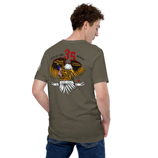 Dallas Fire Rescue Station 35 T-Shirt, Premium Material (Bella Canvas)