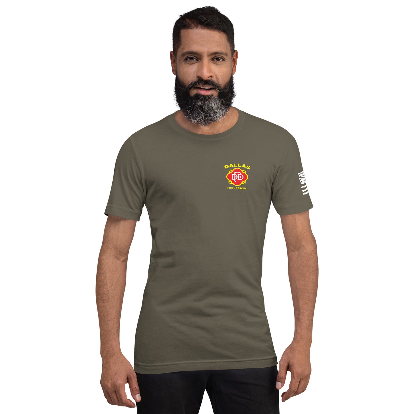 Firefighter themed T-Shirt design, Premium shirt material. Great addition to any firefighter or firefighter enthusiast.