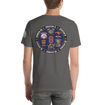 Dallas Fire Rescue Battalion Chief 8 T-Shirt, Premium Material (Bella Canvas)