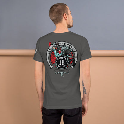 Dallas Fire Rescue Station 18 T-Shirt, Premium Material (Bella Canvas)