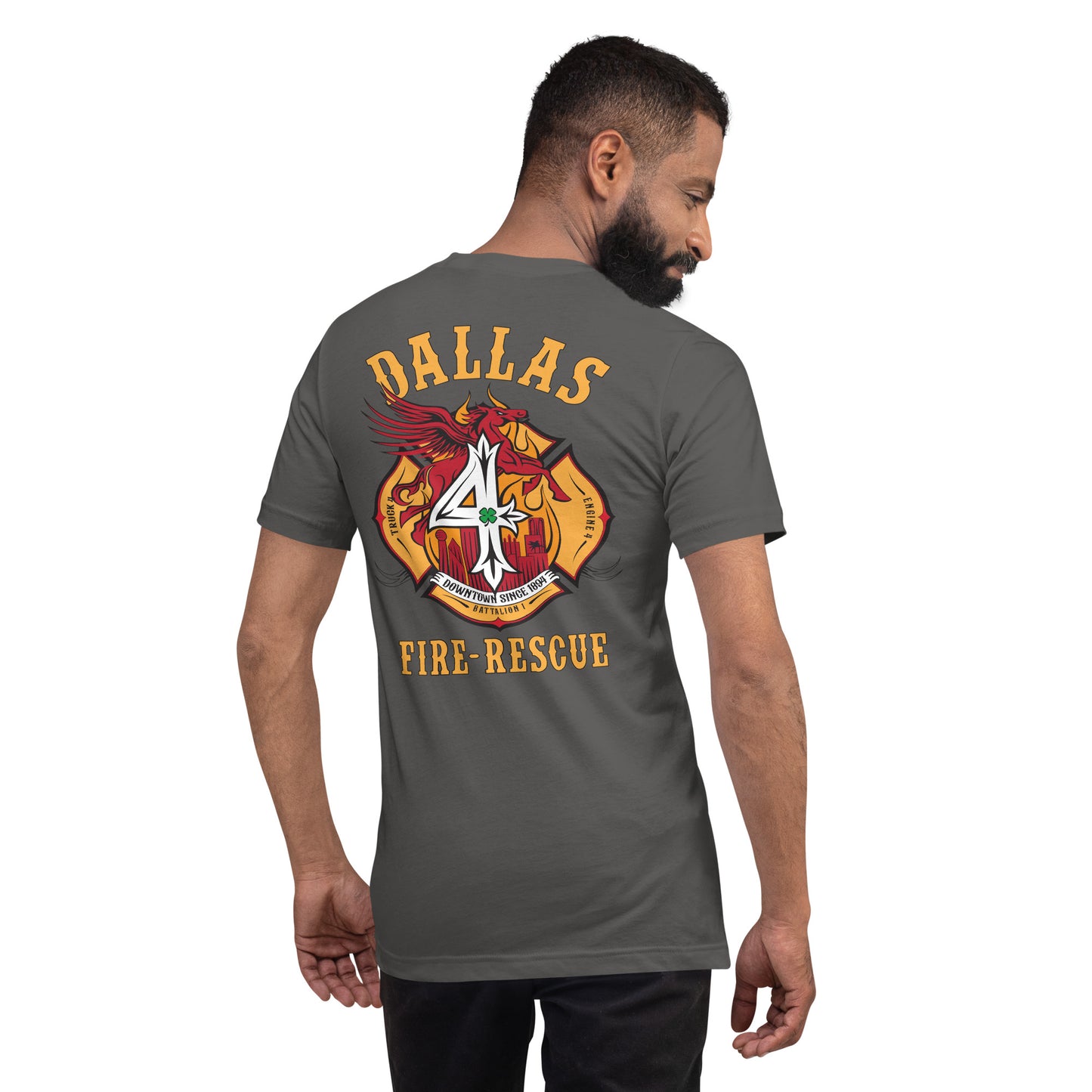 Dallas Fire Rescue Station 4 T-Shirt, Premium Material (Bella Canvas)