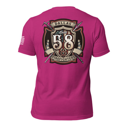 Dallas Firefighter Association Local 58 T-Shirt, Premium material (Bella Canvas)