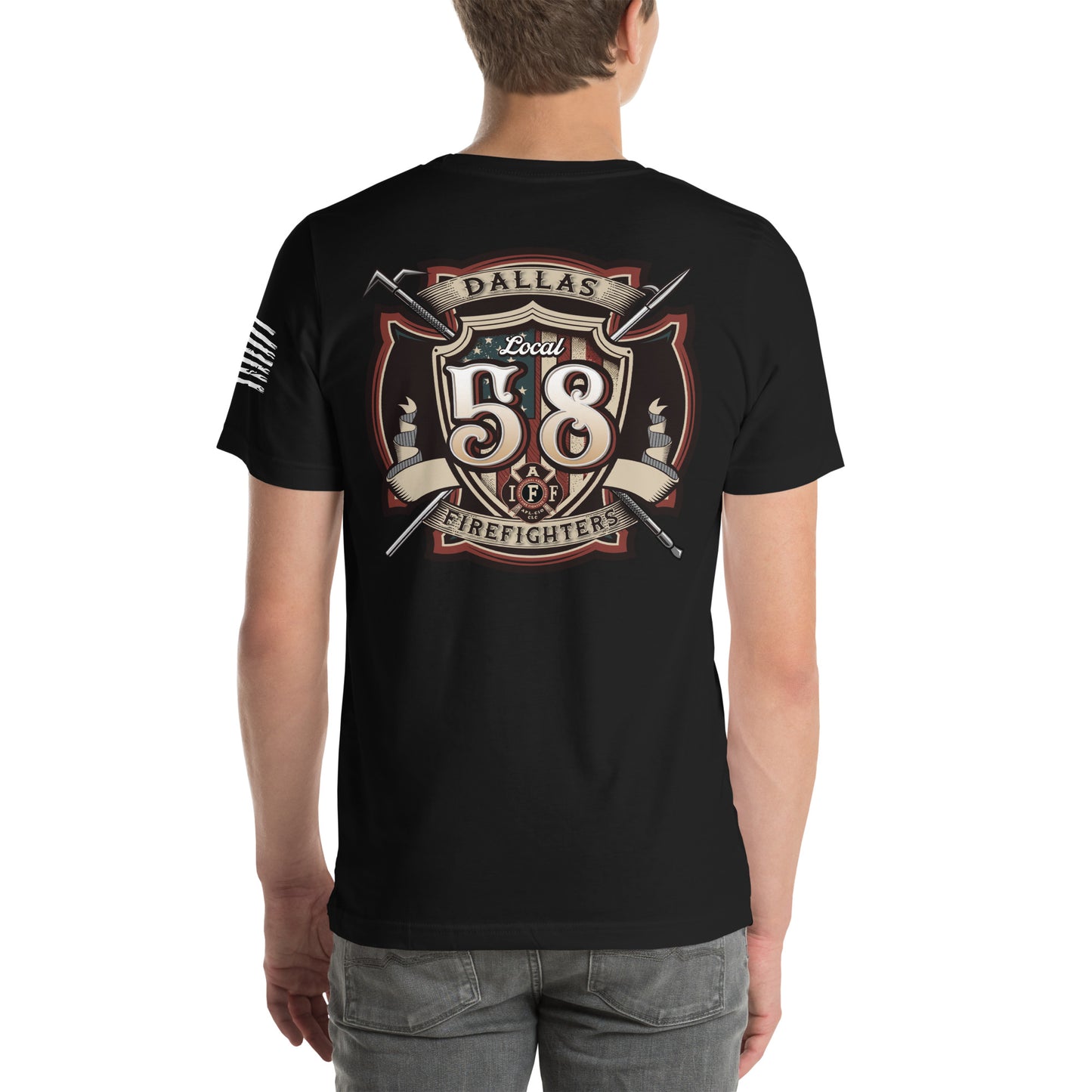 Dallas Firefighter Association Local 58 T-Shirt, Premium material (Bella Canvas)