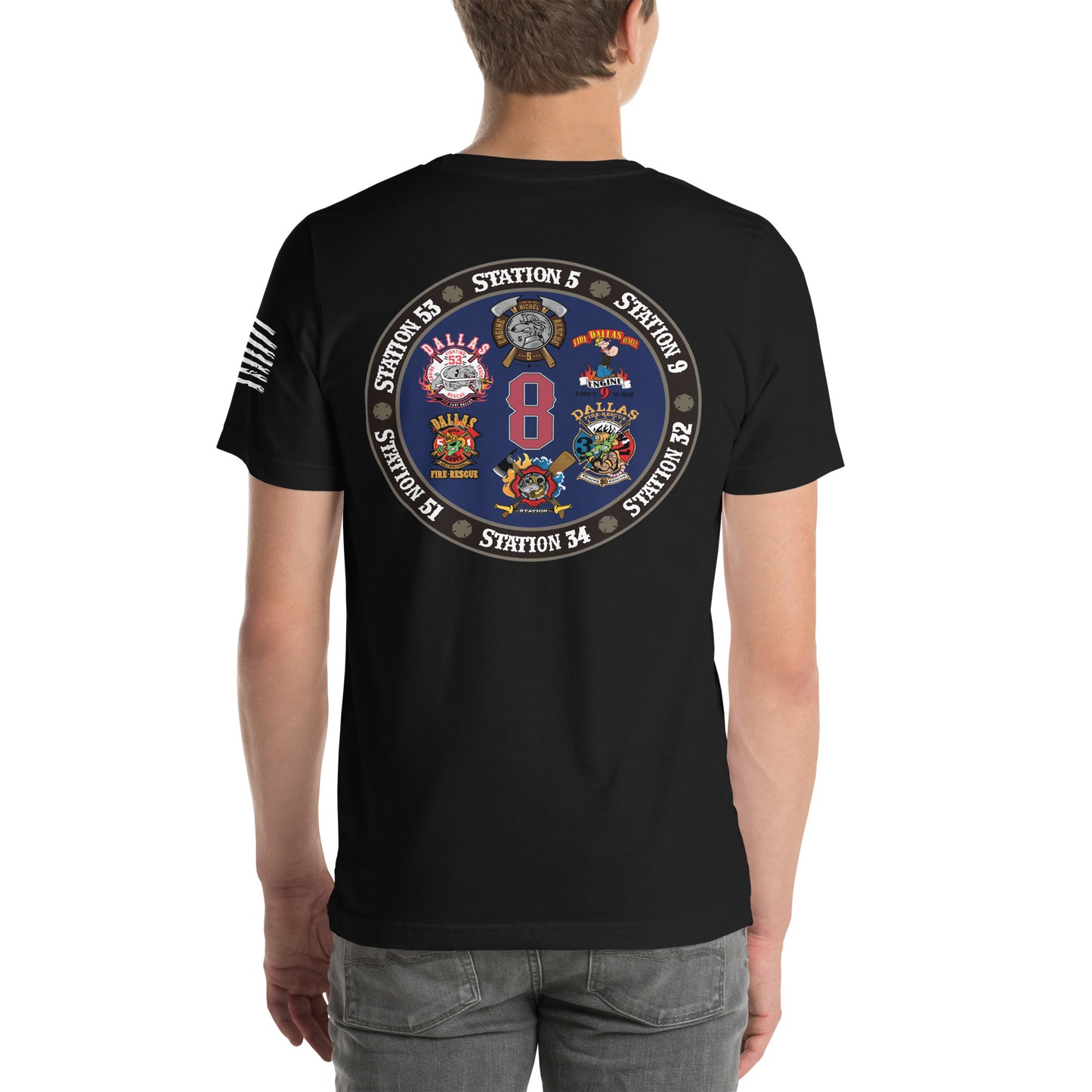 Dallas Fire Rescue Battalion Chief 8 T-Shirt, Premium Material (Bella Canvas)