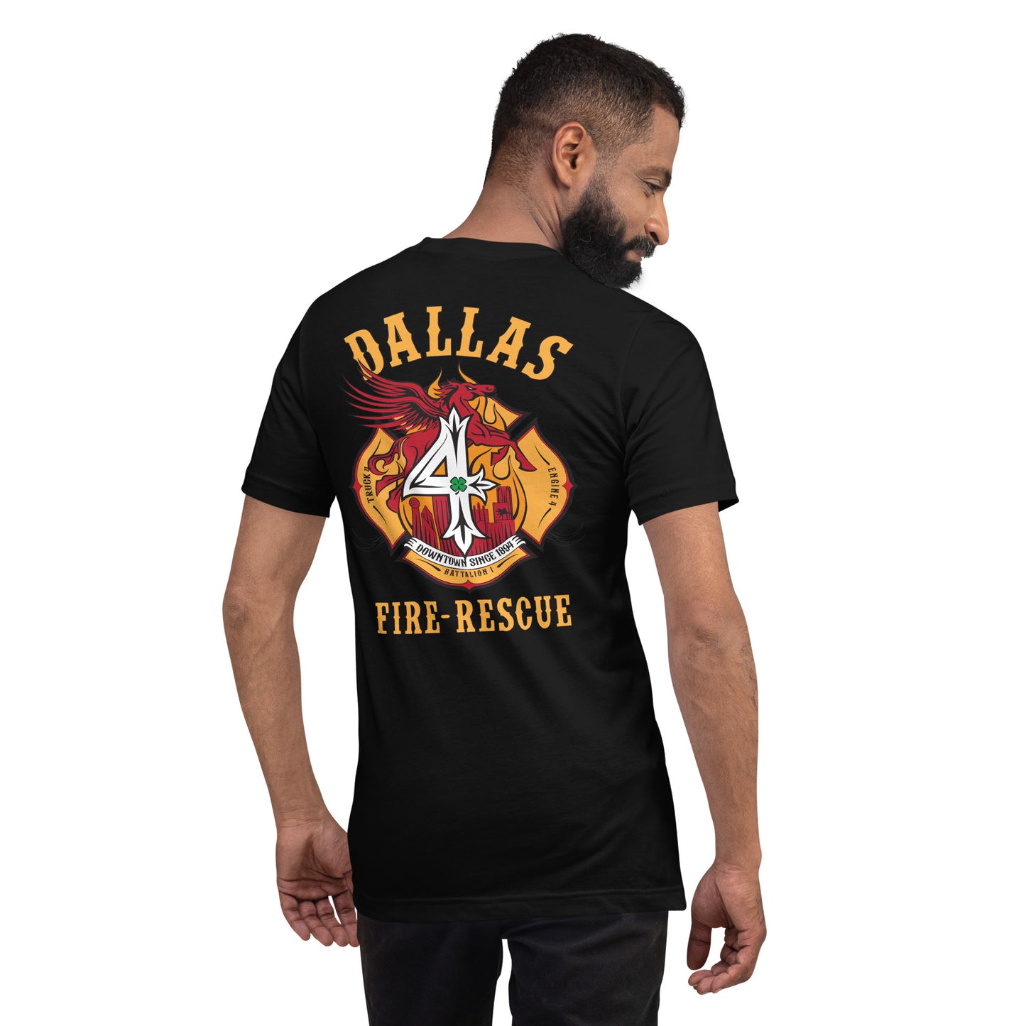 Dallas Fire Rescue Station 4 T-Shirt, Premium Material (Bella Canvas)