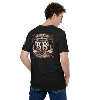 Dallas Firefighter Association Local 58 T-Shirt, Premium material (Bella Canvas)