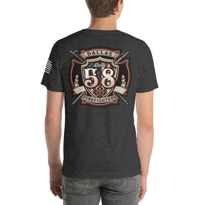 Dallas Firefighter Association Local 58 T-Shirt, Premium material (Bella Canvas)