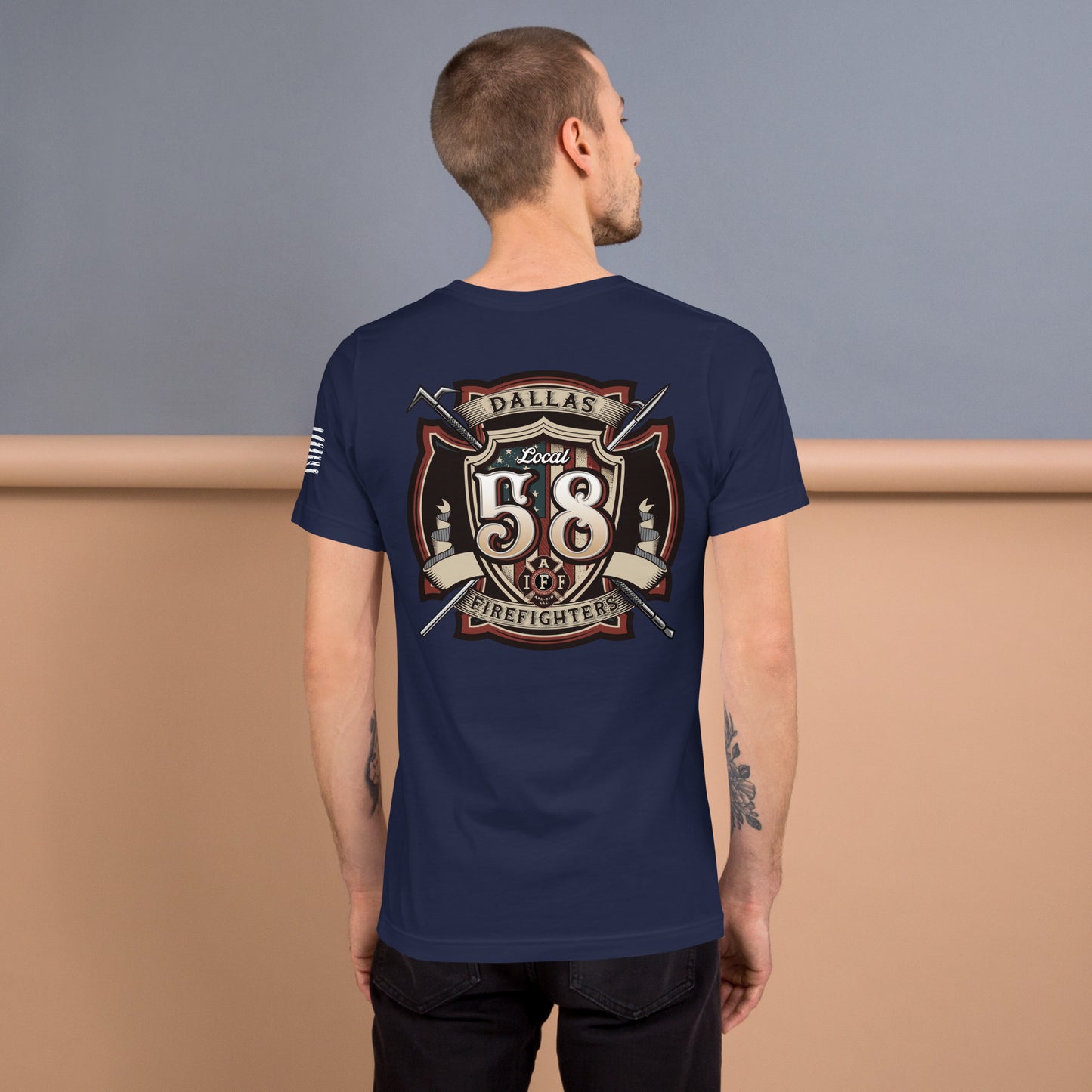 Dallas Firefighter Association Local 58 T-Shirt, Premium material (Bella Canvas)