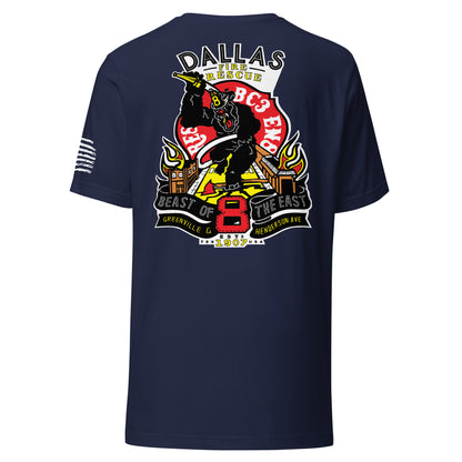 Dallas Fire Rescue Station 8 T-Shirt, Premium Material (Bella Canvas)