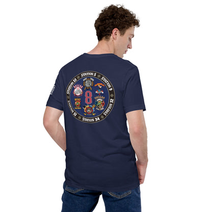 Dallas Fire Rescue Battalion Chief 8 T-Shirt, Premium Material (Bella Canvas)