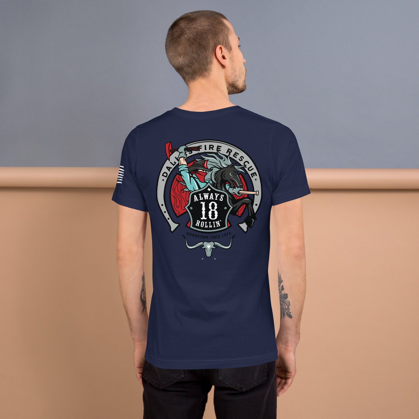 Dallas Fire Rescue Station 18 T-Shirt, Premium Material (Bella Canvas)