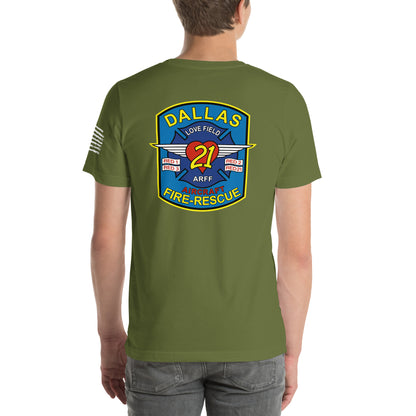 Dallas Fire Rescue Station 21 T-Shirt, Premium Material (Bella Canvas)