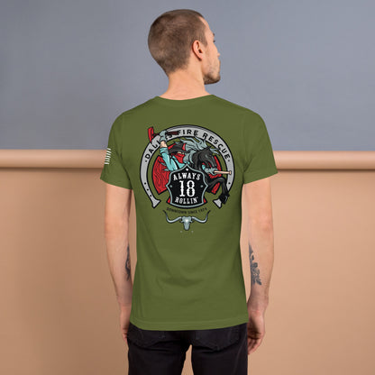 Dallas Fire Rescue Station 18 T-Shirt, Premium Material (Bella Canvas)