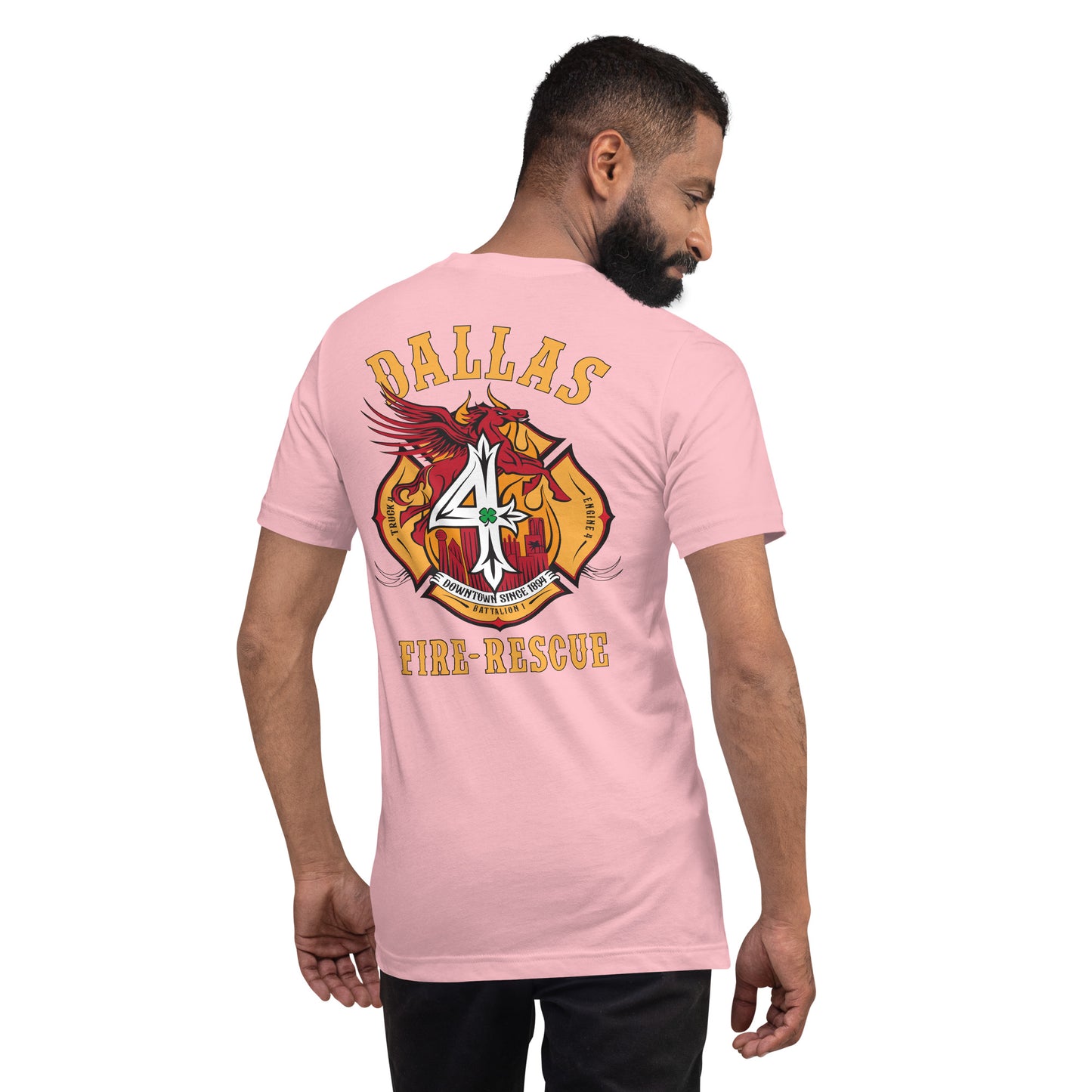 Dallas Fire Rescue Station 4 T-Shirt, Premium Material (Bella Canvas)