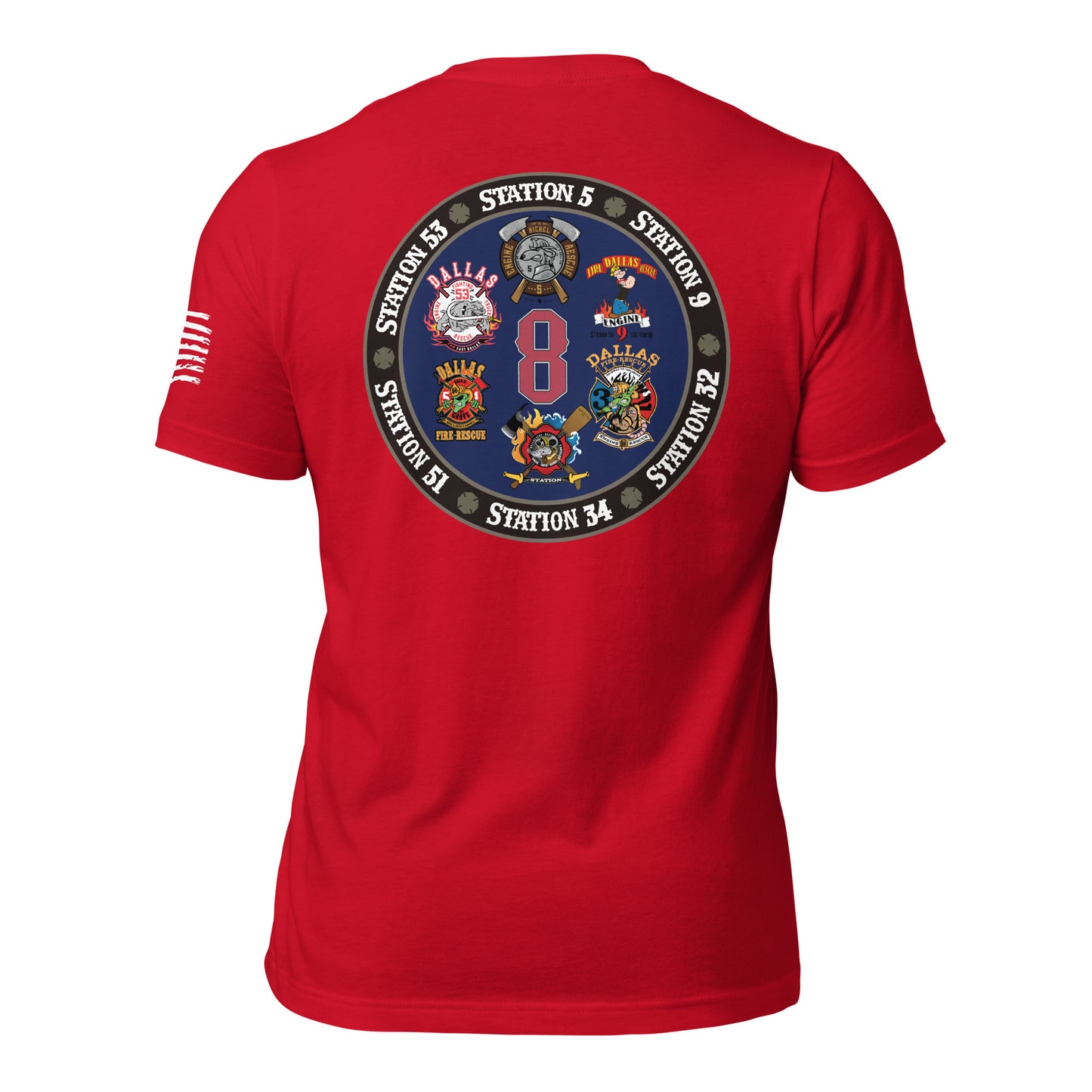 Dallas Fire Rescue Battalion Chief 8 T-Shirt, Premium Material (Bella Canvas)