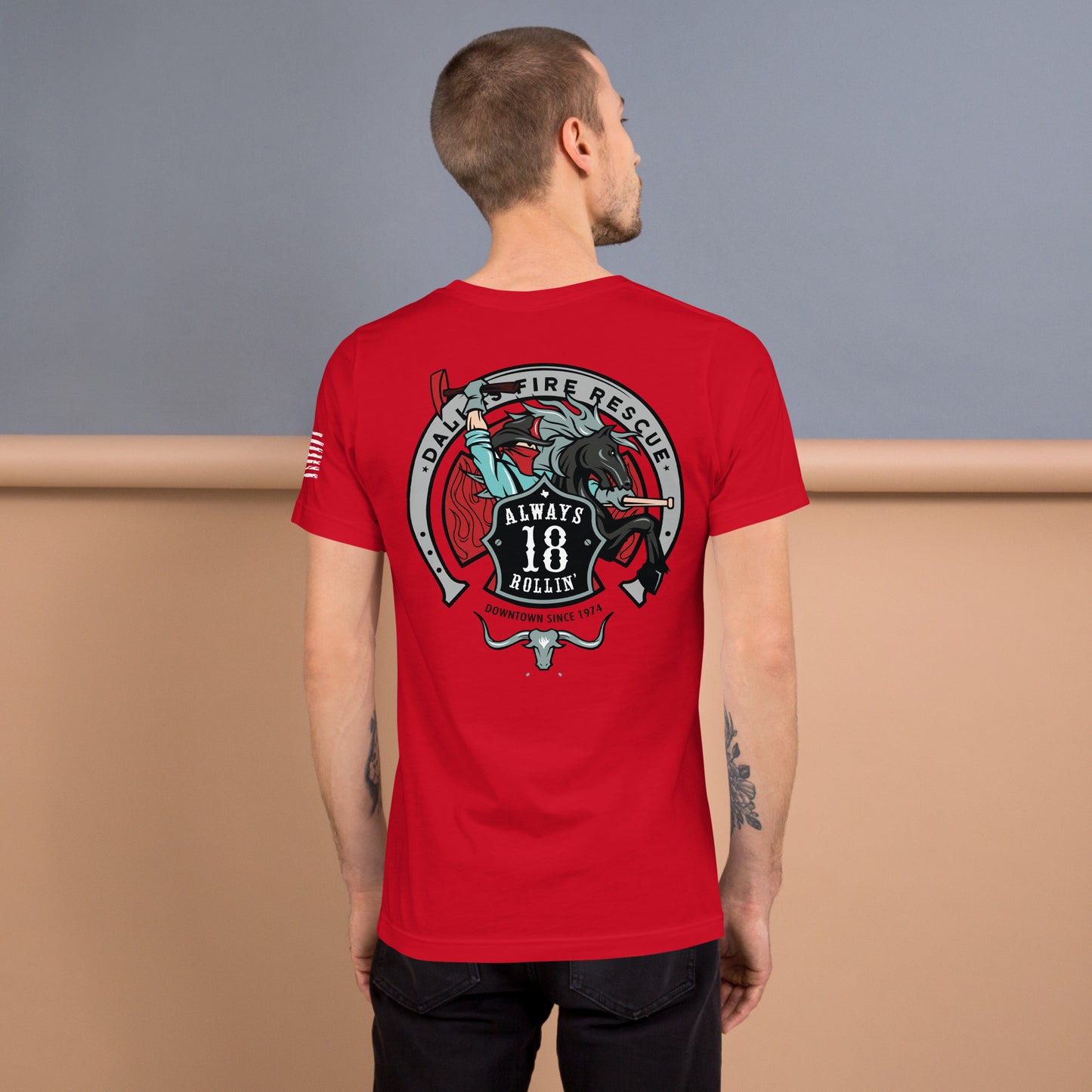 Dallas Fire Rescue Station 18 T-Shirt, Premium Material (Bella Canvas)