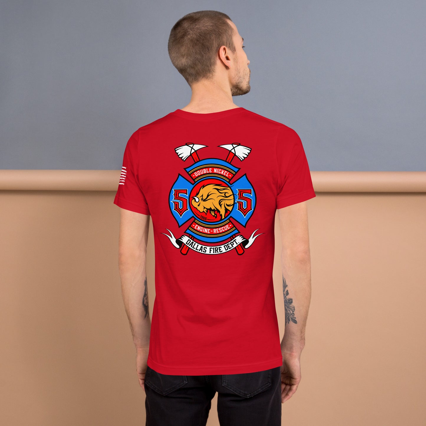 Dallas Fire Rescue Station 55 T-Shirt, Premium Material (Bella Canvas)