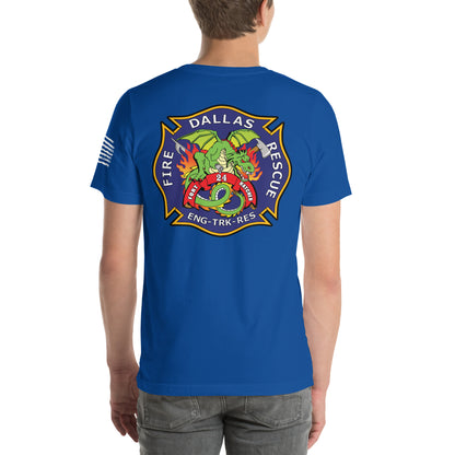 Dallas Fire Rescue Station 24 T-Shirt, Premium Material (Bella Canvas)